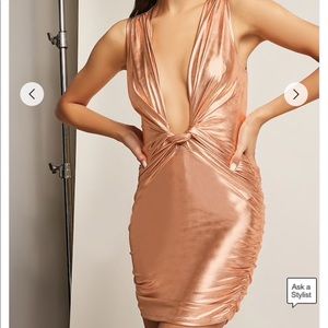 Metallic bodycon dress